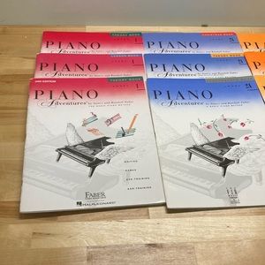 Large lot of Piano Adventures Books